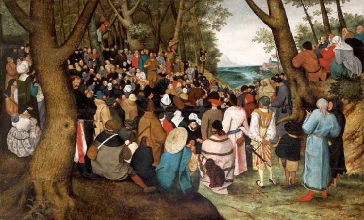 Pieter Brueghel the Younger The Preaching of St John the Baptist China oil painting art